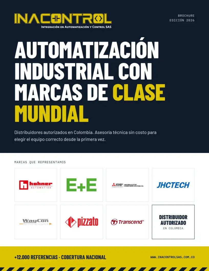 Portada del brochure 2026 de Inacontrol